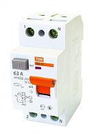 Выключатель дифференциальный (УЗО) ВД1-63 2п 63А 300мА тип AC | код. SQ0203-0018 | TDM